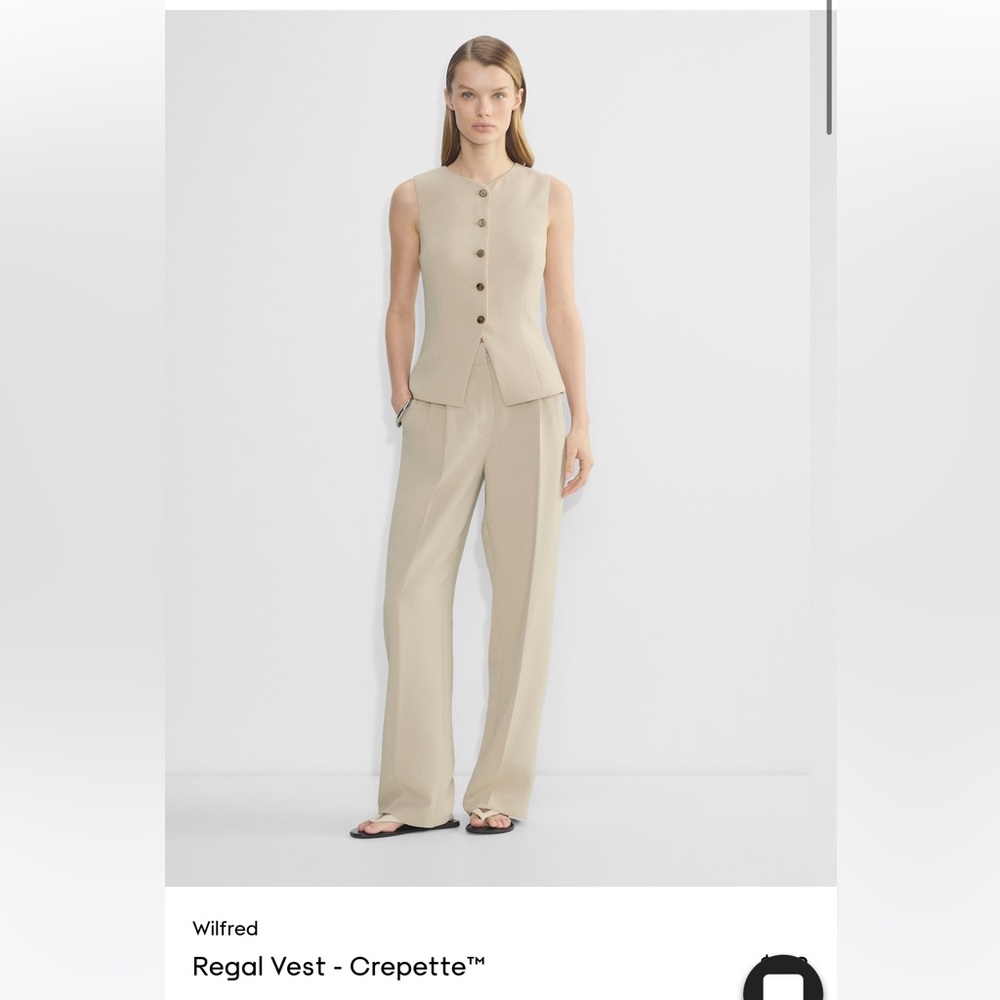Wilfred Regal Vest - marcona beige (size 6)
